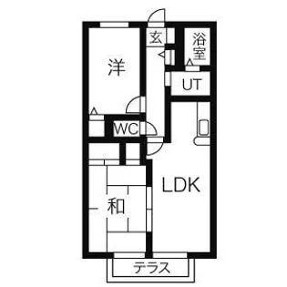 第2グリーンコーポ守山【1階】の間取り