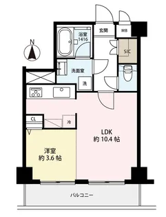 ESグリーンテラス【4階】の間取り