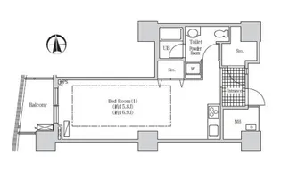 アクティ汐留【12階】の間取り