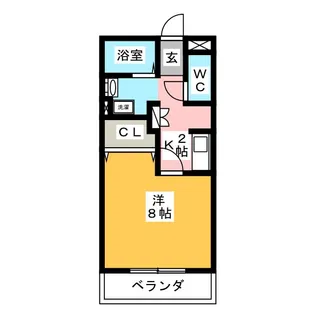 パルハウス24【3階】の間取り