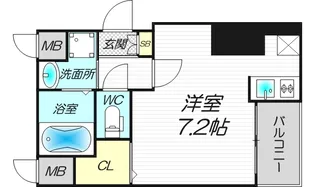 エスライズ堺筋本町【3階】の間取り