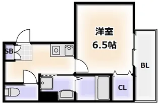 ハルあみだいけ【7階】の間取り