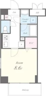 プラシード青山【3階】の間取り