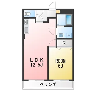 川之上ビル弐番館【3階】の間取り