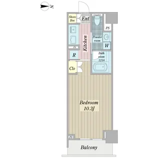プロシード錦糸町【6階】の間取り