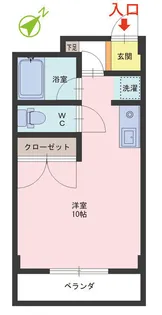 ツィンクル谷内【1階】の間取り