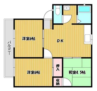 パナハイツアーバン【2階】の間取り