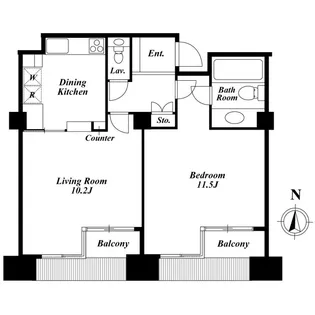 品川プリンス・レジデンス【5階】の間取り