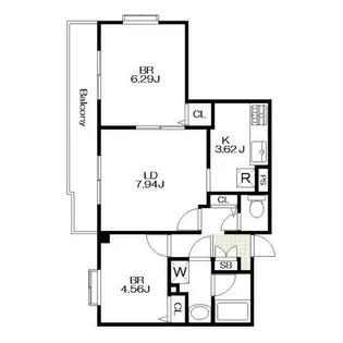 クレアコート大蔵【3階】の間取り