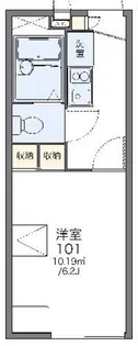 レオパレスエル ビエント【2階】の間取り