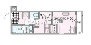 南千住YKマンション【3階】の間取り