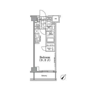 ONE ROOF FLAT TSUKISHIMA【2階】の間取り