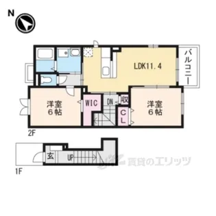 サンリット石部2【2階】の間取り