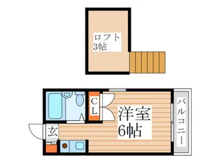 ドミ-ル・ミナミ【2階】の間取り