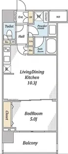 シティインデックス錦糸町【6階】の間取り