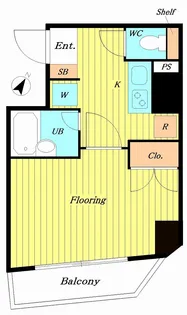 ソアブール日本橋【4階】の間取り