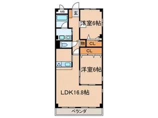 アドバンスユタカ【1階】の間取り