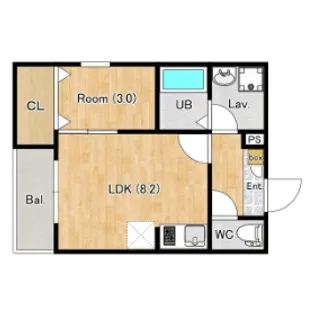 (仮称)ジーメゾン八王子散田【1階】の間取り