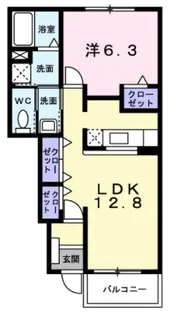 サンライズつるぎ【1階】の間取り