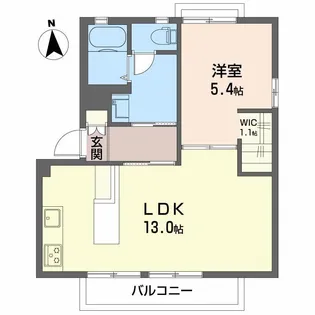 コンフォートK【1階】の間取り