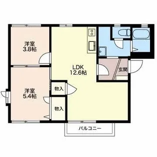 フレグランスこうえ C【1階】の間取り