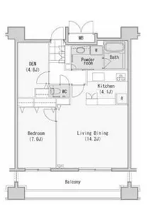 レジディア西麻布【9階】の間取り