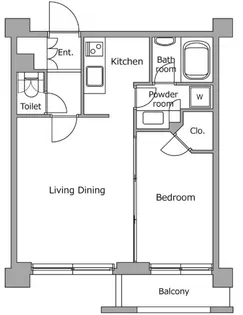 レジディア新宿イーストII【9階】の間取り