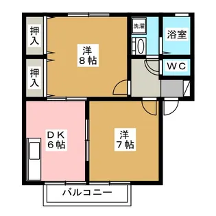 ボナール庄内【2階】の間取り