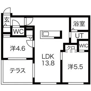 Seleccao発寒【2階】の間取り