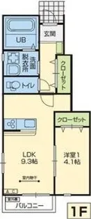BEL POSTO北上 A棟【1階】の間取り