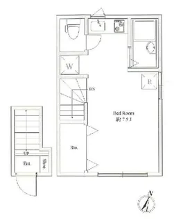 平和ハイツ中野【2階】の間取り