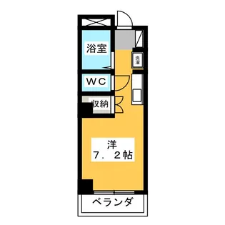 ヴィラ若林【6階】の間取り