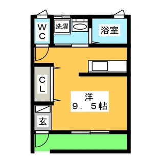 アムール【1階】の間取り