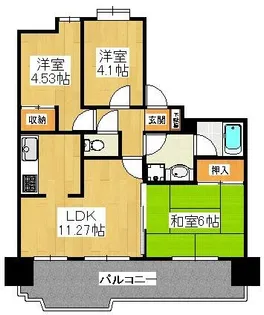 INSURANCE BLDG.IX【10階】の間取り