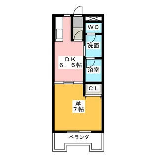 ぺルテ名城【2階】の間取り