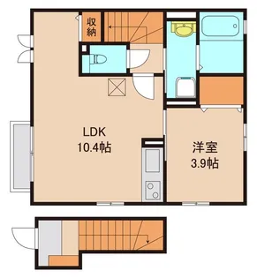 メゾン エリオント【1階】の間取り