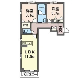 シャーメゾン プレミアス【3階】の間取り