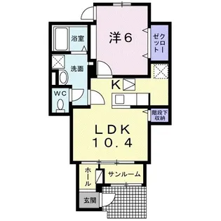 M・アーバンヒルズ府中【1階】の間取り