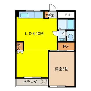 アシスト羽島マンション【5階】の間取り