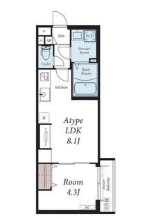 Avenir-S 大森【1階】の間取り