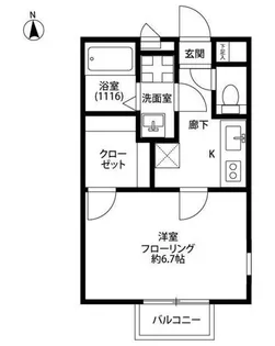 アムール 南街【2階】の間取り