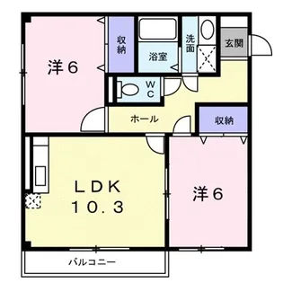 コーラルリーフ【1階】の間取り