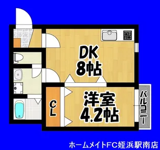 イージスコート前原【3階】の間取り