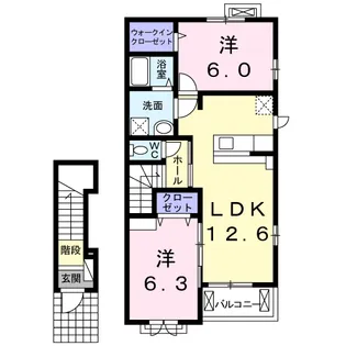 トレス・フェリーセスA【2階】の間取り