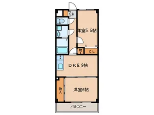 T.Mセピア【2階】の間取り