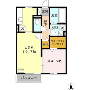 MiTaNDa HEIGHTS A【2階】の間取り