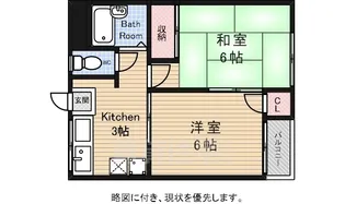 ハイツプリズムB棟【2階】の間取り