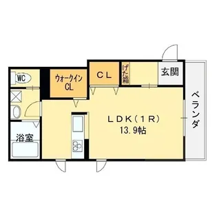 WB高見ノ里【3階】の間取り