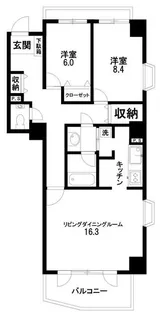 ヴィラアイレックス奥沢【4階】の間取り