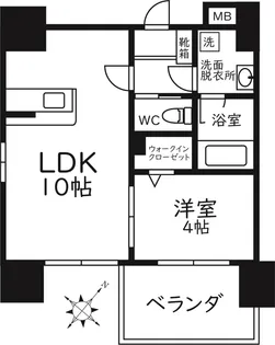 MODERN PALAZZO天神南Leaf【7階】の間取り